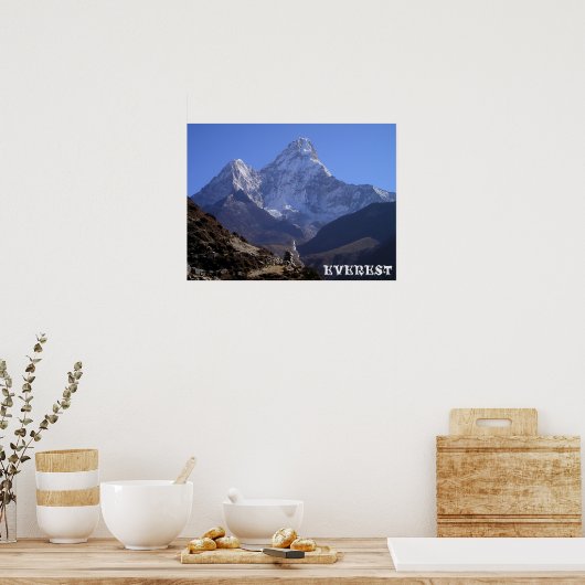 Mooie Mount Everest - Snowy Himalayas Poster (Keuken)