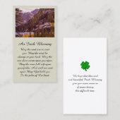 Mooie Mountain Lake Sympathie Kaart Visitekaartje (Voorkant / Achterkant)