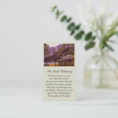 Mooie Mountain Lake Sympathie Kaart Visitekaartje (Staand voorkant)