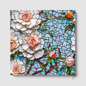 Mooie Mozaïek Glas in lood en Tegel bruiloft Gastenboek (Achterkant)