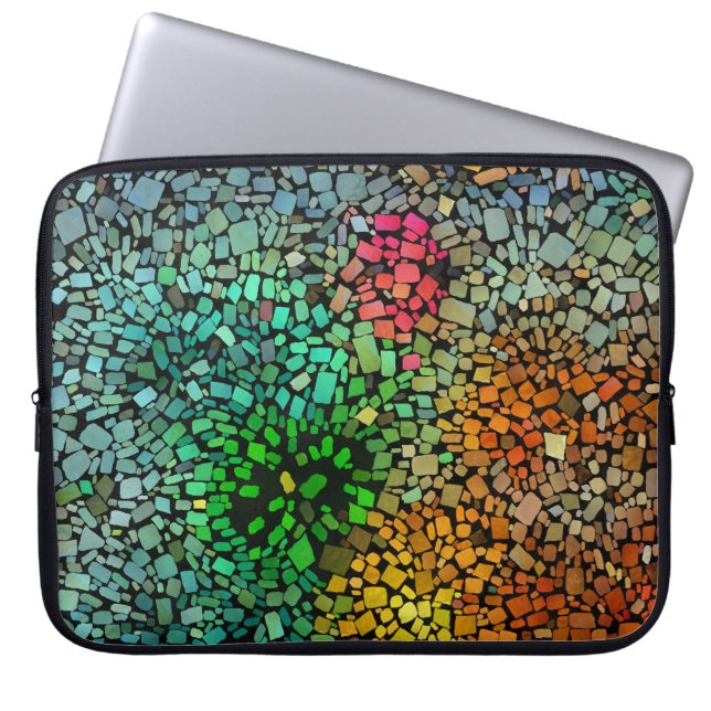 Mooie mozaïek laptop sleeve (Voorkant)