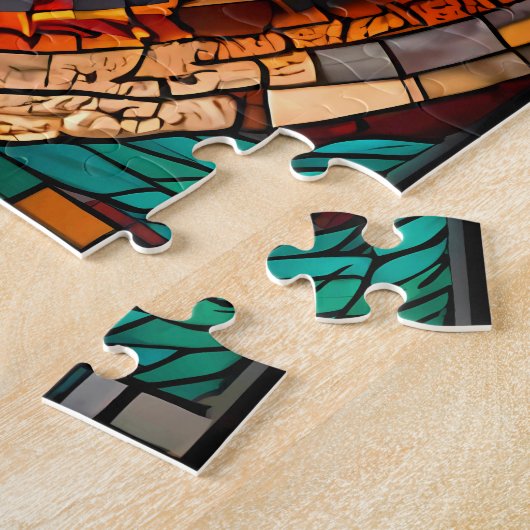 Mooie Mozaïek Oogpuzzel Legpuzzel (Zijkant)