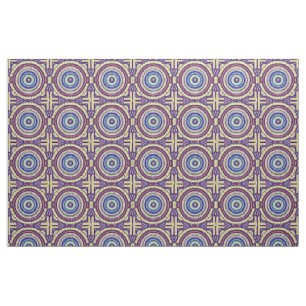 Mooie Mozaïek Stijl Gemakkelijke Match Cream Blauw Stof