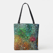 Mooie mozaïek tote bag (Achterkant)