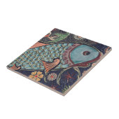 Mooie mozaïekvis en kleurrijke vis tegeltje (Zijkant)