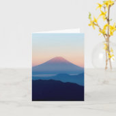 Mooie Mt. Fuji, Japan, Zonsopgang van het uitzicht Kaart (Gele Bloem)