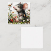 Mooie muis Kaart Notitiekaartje (Voorkant / Achterkant)