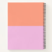 Mooie Multi-bloem Patroon Spiraal Notebook Notitieboek (Achterkant)