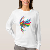 Mooie Multi Color Bird Vrouwen T-Shirt (Voorkant)