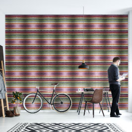 Mooie Multi-color Patroon Blauw Groen Geel Behang