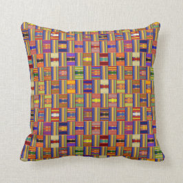 Mooie multi-kleur gebrandschilderde glazen Kente Kussen