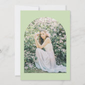 Mooie munt en zwart minimalistisch Vrijgezellenfee Kaart (Achterkant)