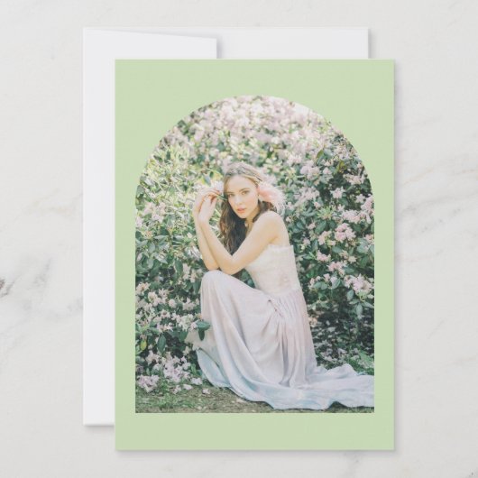 Mooie munt en zwart minimalistisch Vrijgezellenfee Kaart (Achterkant)