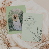 Mooie munt en zwart minimalistisch Vrijgezellenfee Kaart