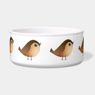Mooie Mus Vogel Cartoon Voerbakje