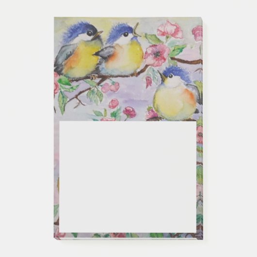 Mooie mussen kleverige notities kleine vogels post-it® notes (Voorkant)