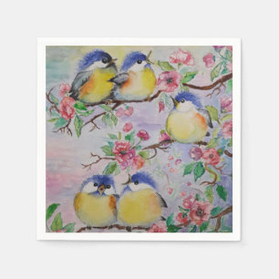 Mooie Mussen Servetten Schattigee Vogels