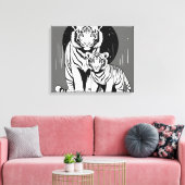 Mooie muur canvas penting afdruk (Insitu (Woonkamer))