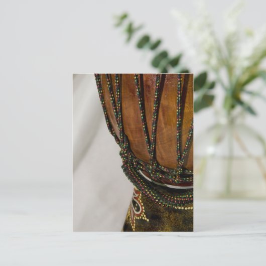 Mooie muziek—Djembe Briefkaart (Staand voorkant)
