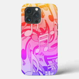 Mooie muziek Gelukkige kleuren Levendige muzieknot Case-Mate iPhone Case
