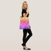 Mooie muziek Happy Colors levendige muzieknoten Tote Bag (Op model)