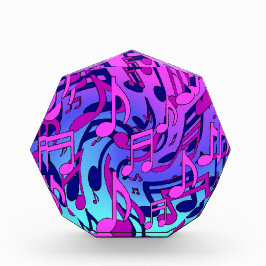 Mooie muziek in een verhitte, kleurrijke muzikale  fotoblokken