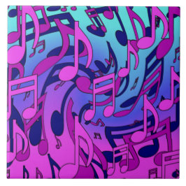 Mooie muziek, kleurrijke decoratieve keramische ta tegeltje