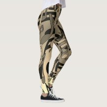 Mooie muziek Sepia Lively Musical Notes