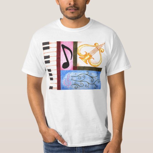 Mooie muziek t-shirt (Voorkant)
