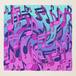 Mooie muziek toont roze Paarse blauw Aqua Sjaal