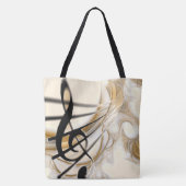 Mooie muziek tote bag (Achterkant)