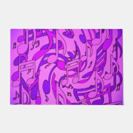 Mooie muziek Ultra Violet Muzikaal ontwerp Deurmat
