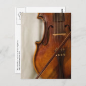 Mooie muziek—Violin Briefkaart (Voorkant / Achterkant)