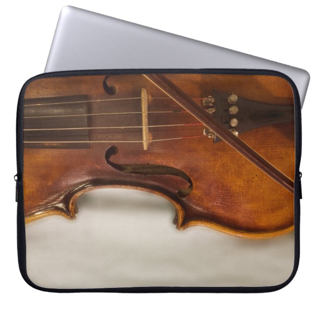 Mooie muziek—Violin Laptop Sleeve (Voorkant)