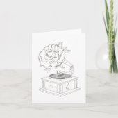 Mooie muziek wenskaart  kaart (Voorkant)