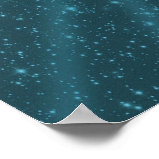 Mooie muzieknoten die als hart zijn samengevoegd poster (Hoek)