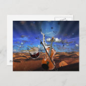 Mooie muzieknoten schenden pianodrums briefkaart (Voorkant / Achterkant)