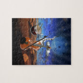 Mooie muzieknoten schenden pianodrums legpuzzel (Horizontaal)