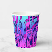 Mooie muziekoptreffende levendige muzieknoten papieren bekers (Links)