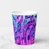 Mooie muziekoptreffende levendige muzieknoten papieren bekers (Rechts)