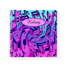 Mooie muzikale muzieknotities levendig gestroomlij