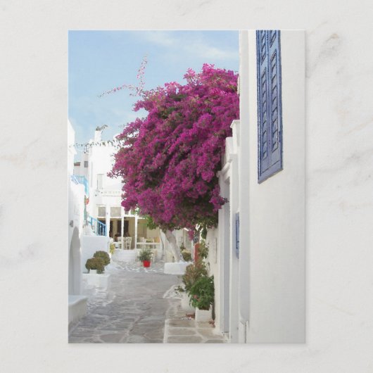 Mooie Mykonos Briefkaart (Voorkant)