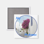 Mooie Mykonos Magneet (Voorkant / Achterkant)