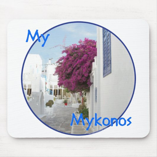 Mooie Mykonos Muismat (Voorkant)