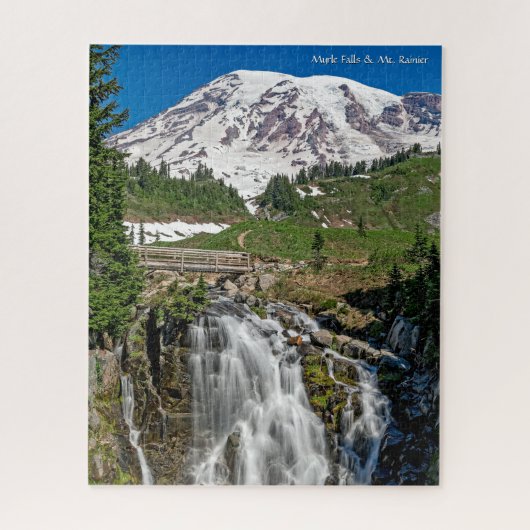 Mooie Myrtle Herfsten & Mount Rainier Legpuzzel (Verticaal)