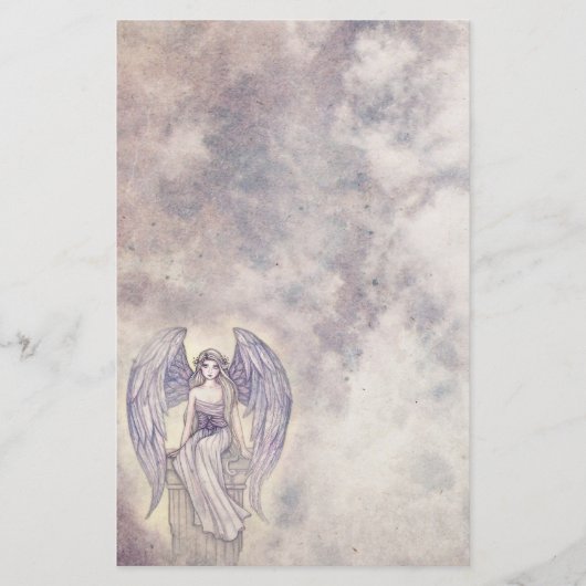 Mooie Mystic Angel Briefpapier (Voorkant)