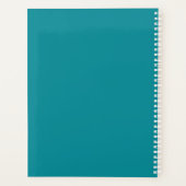 Mooie Mystieke Blauwe Juwelen School Classroom Planner (Achterkant)