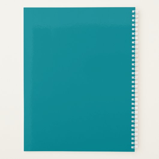 Mooie Mystieke Blauwe Juwelen School Classroom Planner (Achterkant)