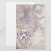 Mooie Mystieke Engel Briefpapier (Voorkant / Achterkant)