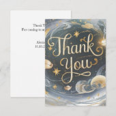 Mooie mystieke hemel hemels bedankkaart (Voorkant / Achterkant)